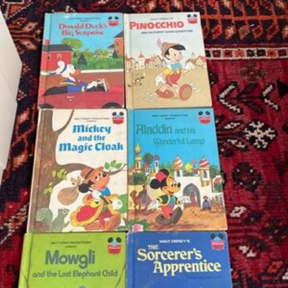 Classic Disney Kids Storybook Set - Blue, Green, Red Covers